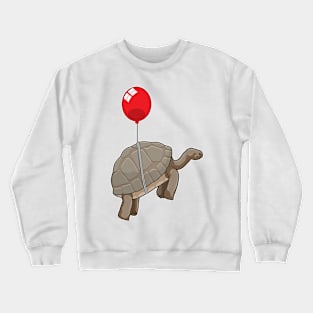 Turtle with Balloon Crewneck Sweatshirt